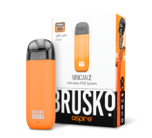 Перезаправляемая Под-Система Бруско Миникан 2 (Brusko Minican 2) 400 mah, Оранжевый